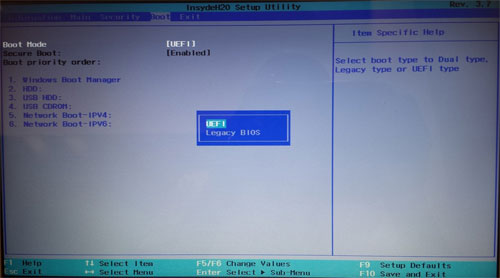 Acer UEFI BIOS