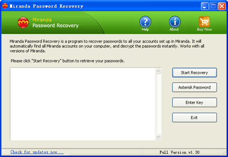Miranda Password Recovery