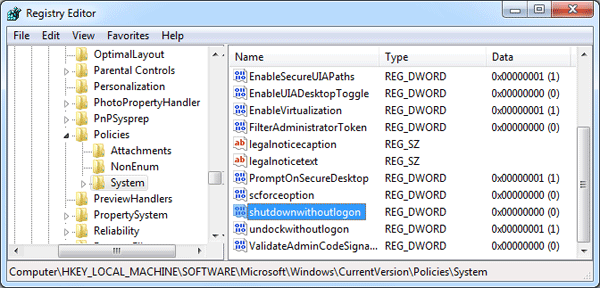 shutdown-without-logon