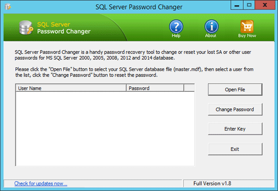 SQL Server Password Changer