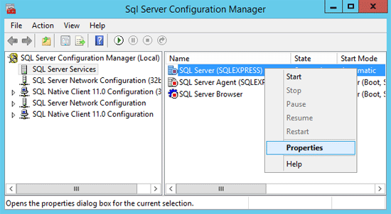SQL Server Configuration Manager
