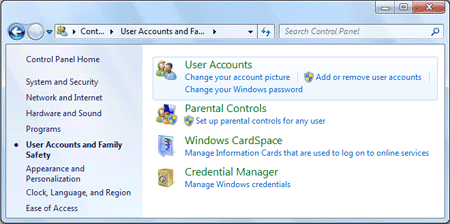 User Accounts