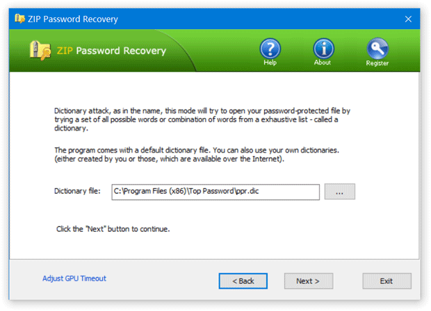 Dictionary Attack